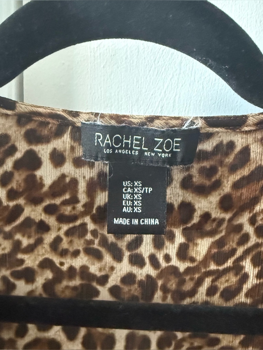 Cheetah Print Ruffle Blouse - Picture 3 of 6